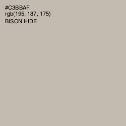 #C3BBAF - Bison Hide Color Image